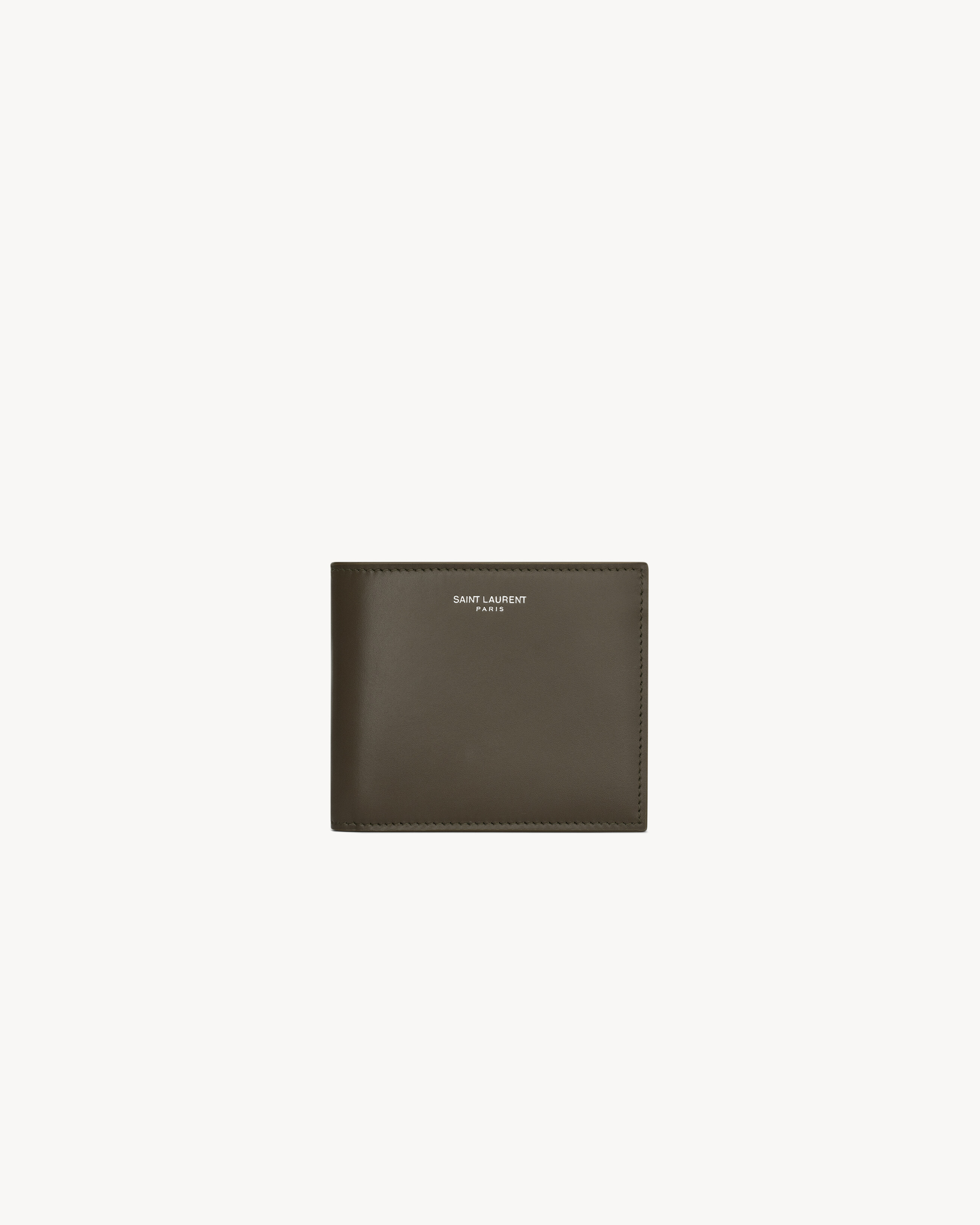 Saint Laurent Saint Laurent Paris East/West Wallet In Smooth Leather - Green - Men - One Size | Saint Laurent Inc. (Global)