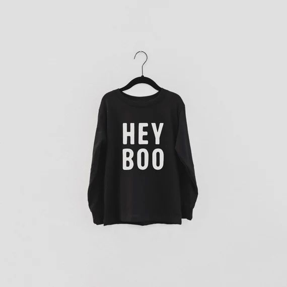 LIMITED: Hey Boo Long Sleeve Toddler  Children's Tee  | Etsy | Etsy (US)