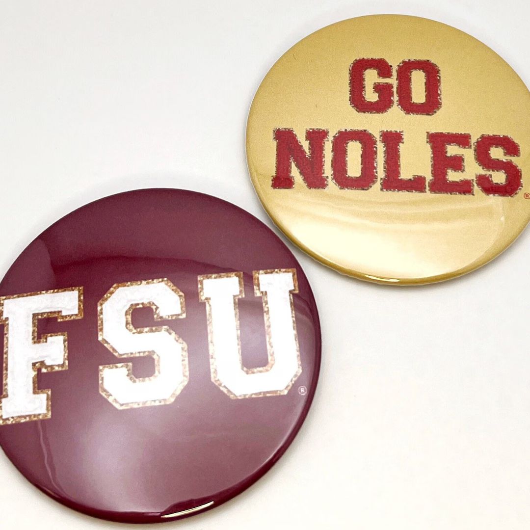 FSU Varsity Letter Florida State University Official Licensed Game Day Buttons FSU Gifts FSU Foot... | Etsy (US)