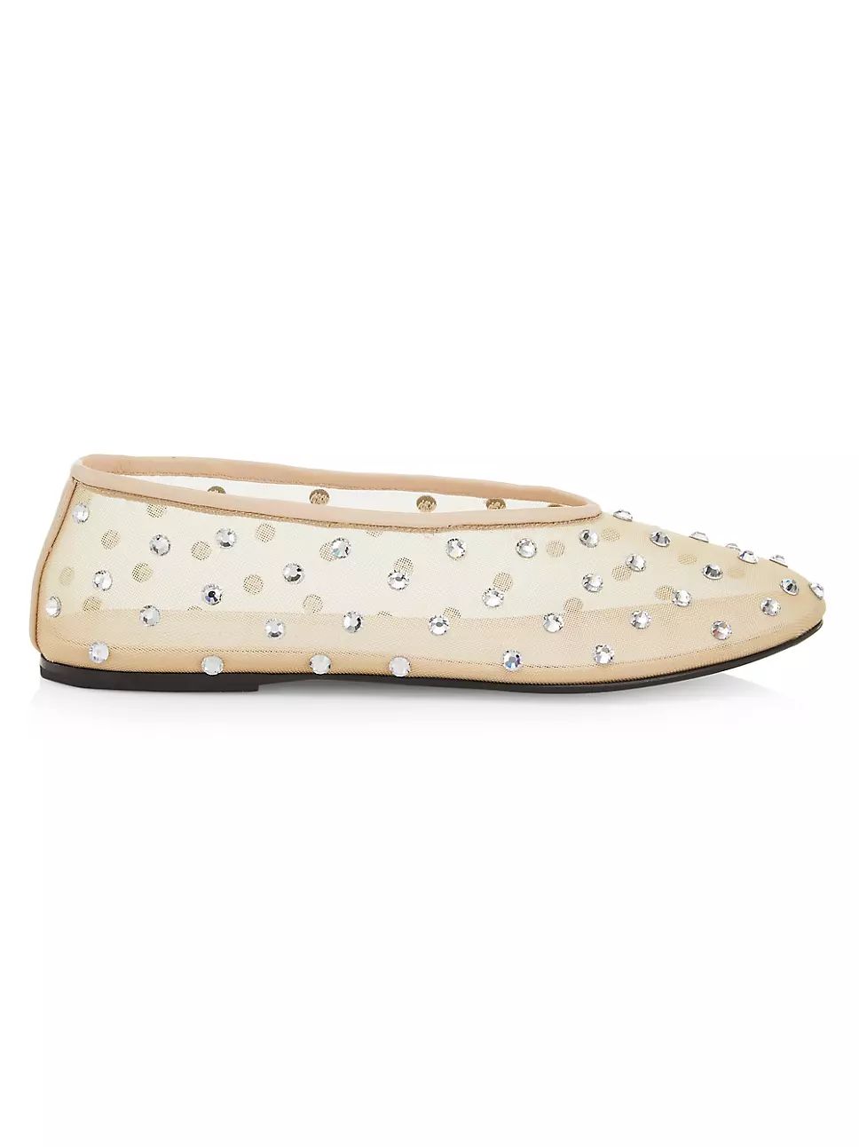 Marcy Crystal-Embellished Mesh Flats | Saks Fifth Avenue