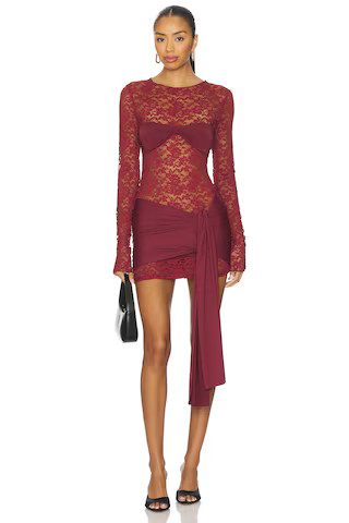 LIONESS Midnight Mini Dress in Garnet from Revolve.com | Revolve Clothing (Global)