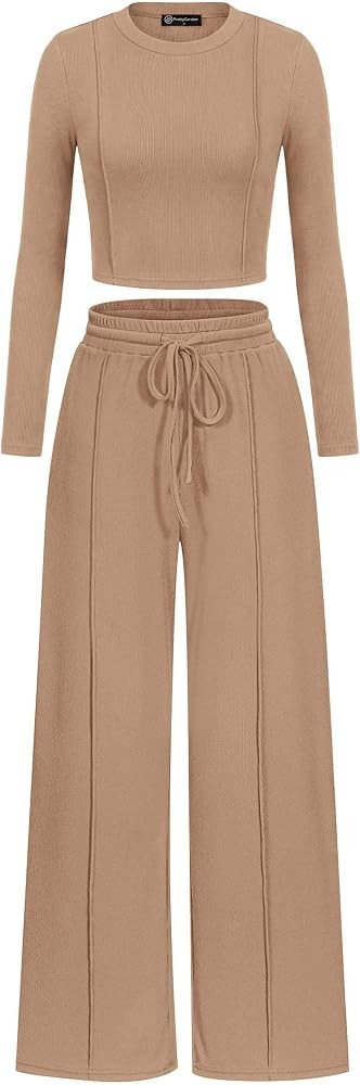 PRETTYGARDEN Womens 2 Piece Sets Long Sleeve Outfits | Amazon (US)