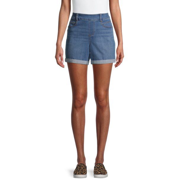 Time and Tru Women's Pull on Short | Walmart (US)
