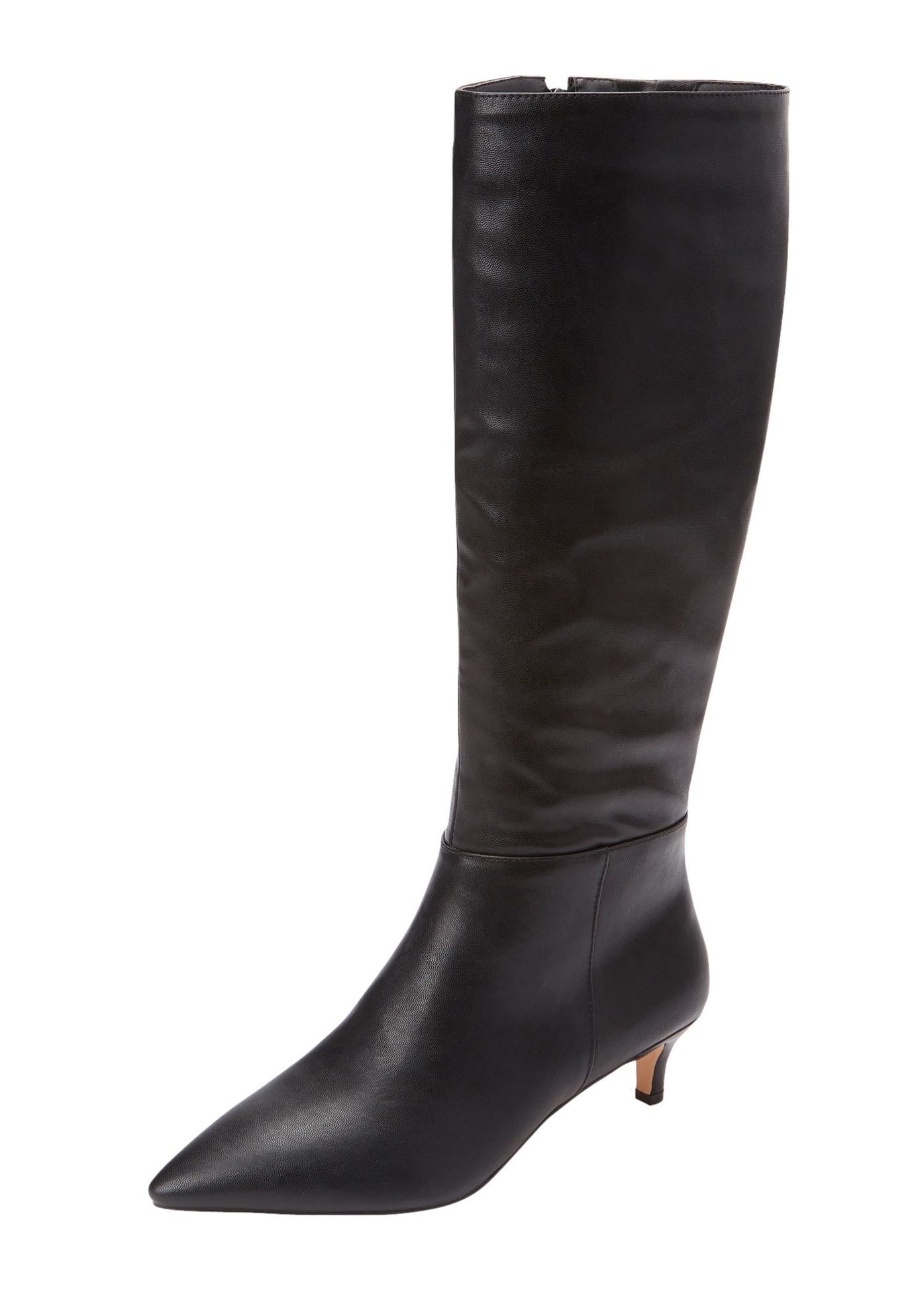 Comfortview Poloma Wide Calf Boot Tall Knee High Low Heel Women's Winter Shoes (Wide Widths Available) | Walmart (US)