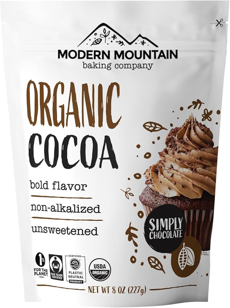 Organic Cocoa Powder (8 oz) Premium Cocoa, Bold Rich Flavor, Perfect for Baking, Fair Trade Certi... | Amazon (US)