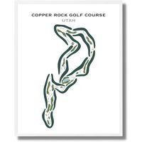 Copper Rock Golf Course, Utah Course Map, Golfer Gift For Him, Scorecard Layout, Boyfriend Gift, Art Print Unframed | Etsy (US)