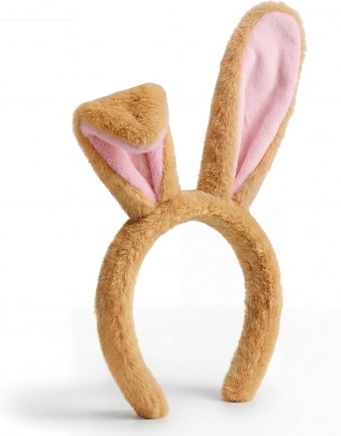 Jadive Easter Bunny Ears Headband Rabbit Ears Headband for Women Plush Bunny Costume Accessories ... | Amazon (US)