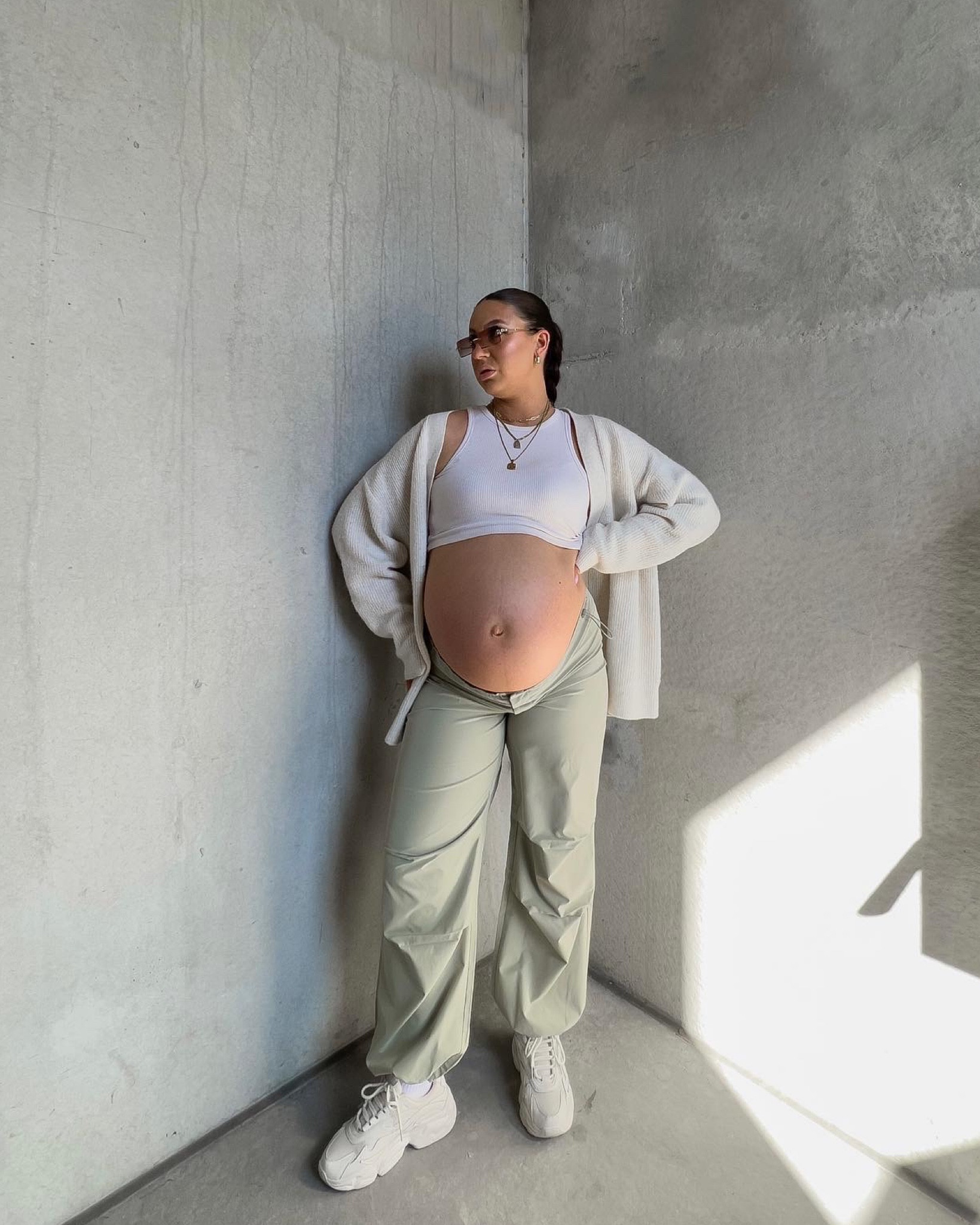 suns out bumps out - the only time I will co-sign low rise pants is during pregnancy 

#LTKunder50 #LTKbump #LTKstyletip