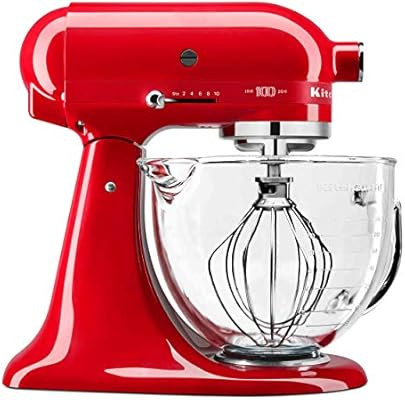KitchenAid KSM180QHGSD Queen of Hearts Stand Mixer, 5 Qt, Passion Red | Amazon (US)