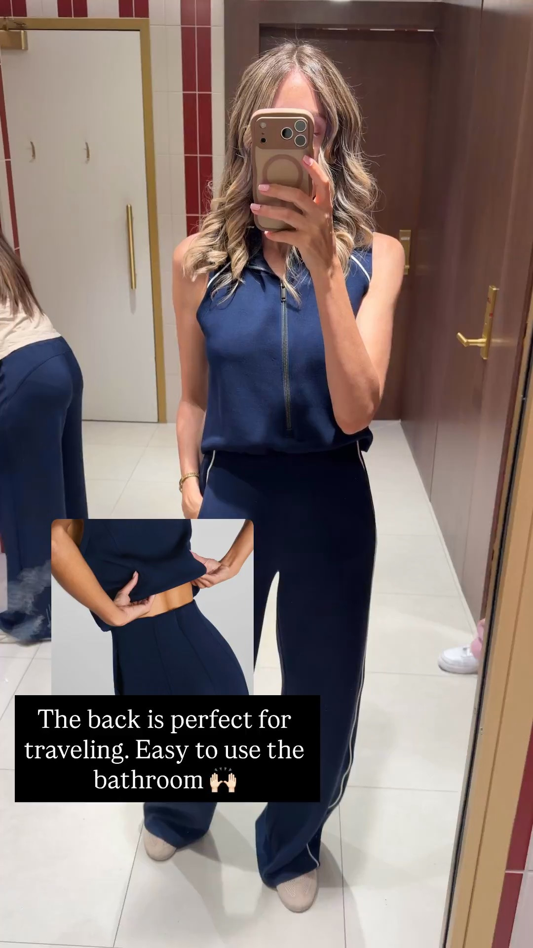 Use code: ALINEXSPANX for 15% off on your first purchase .The best jumpsuit to travel with 
The fabric is ultra comfortable and the fit is gorgeous 
Run tts, wearing a size small , tall version 
I am 5’9” for your reference
Travel outfit 
Airport outfit

#LTKootd #LTKTall #LTKTravel