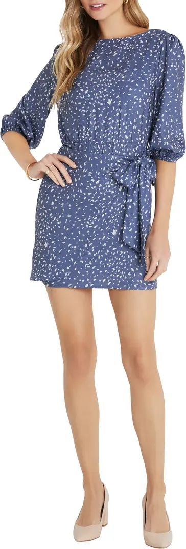 VICI Collection Printed Tie Waist Dress | Nordstrom | Nordstrom
