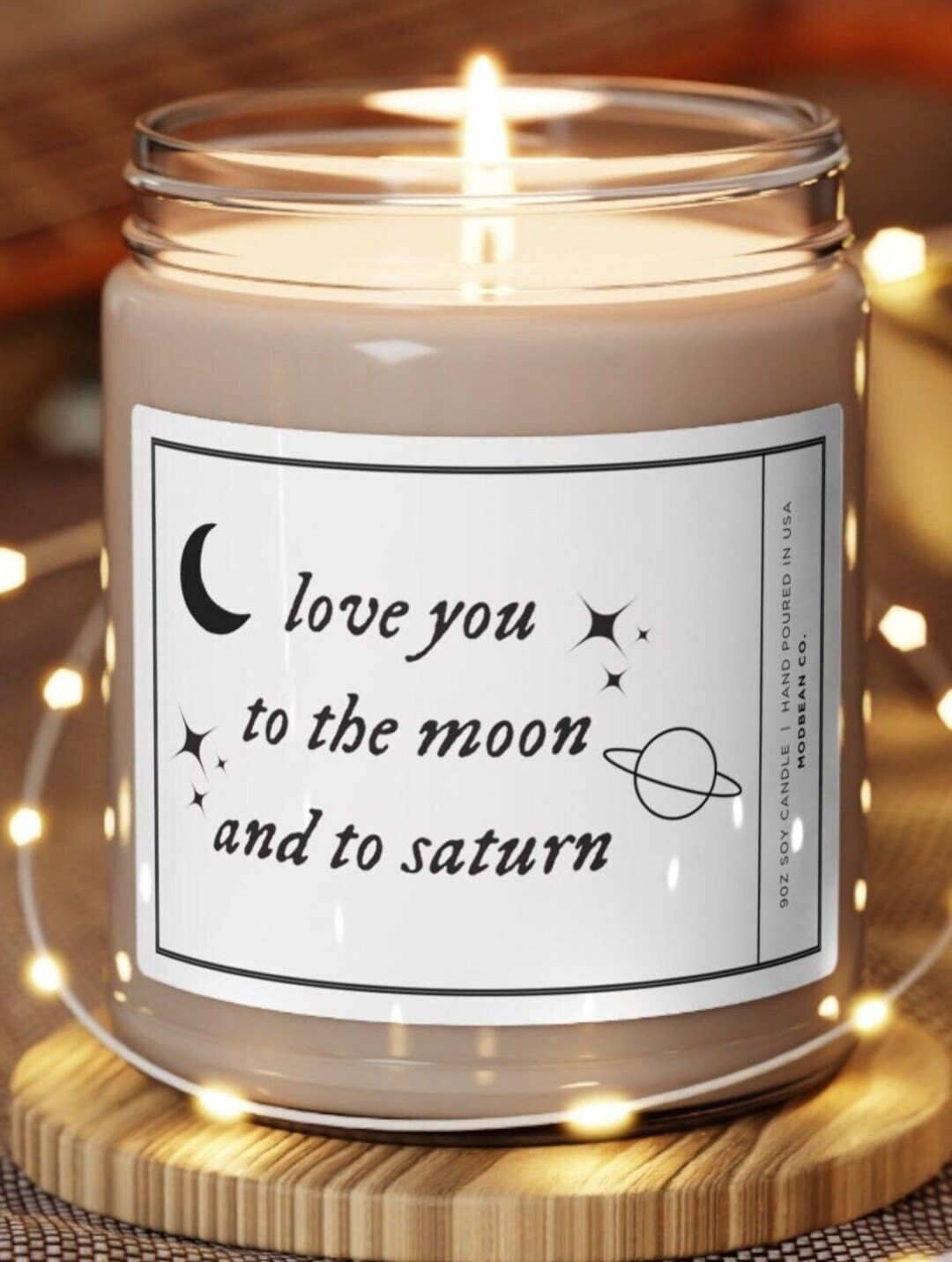 Love You to the Moon and to Saturn Candle Gift Moon and - Etsy | Etsy (US)