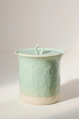 Old Havana Portuguese Stoneware Canister | Anthropologie (US)