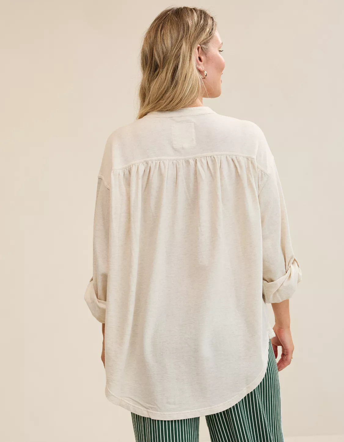 Aerie Roll With It Lightweight Fleece Shirt | Aerie