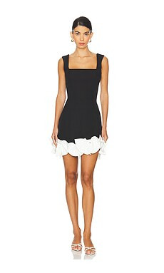 ELLIATT x REVOLVE Kennedy Mini Dress in Black & White from Revolve.com | Revolve Clothing (Global)