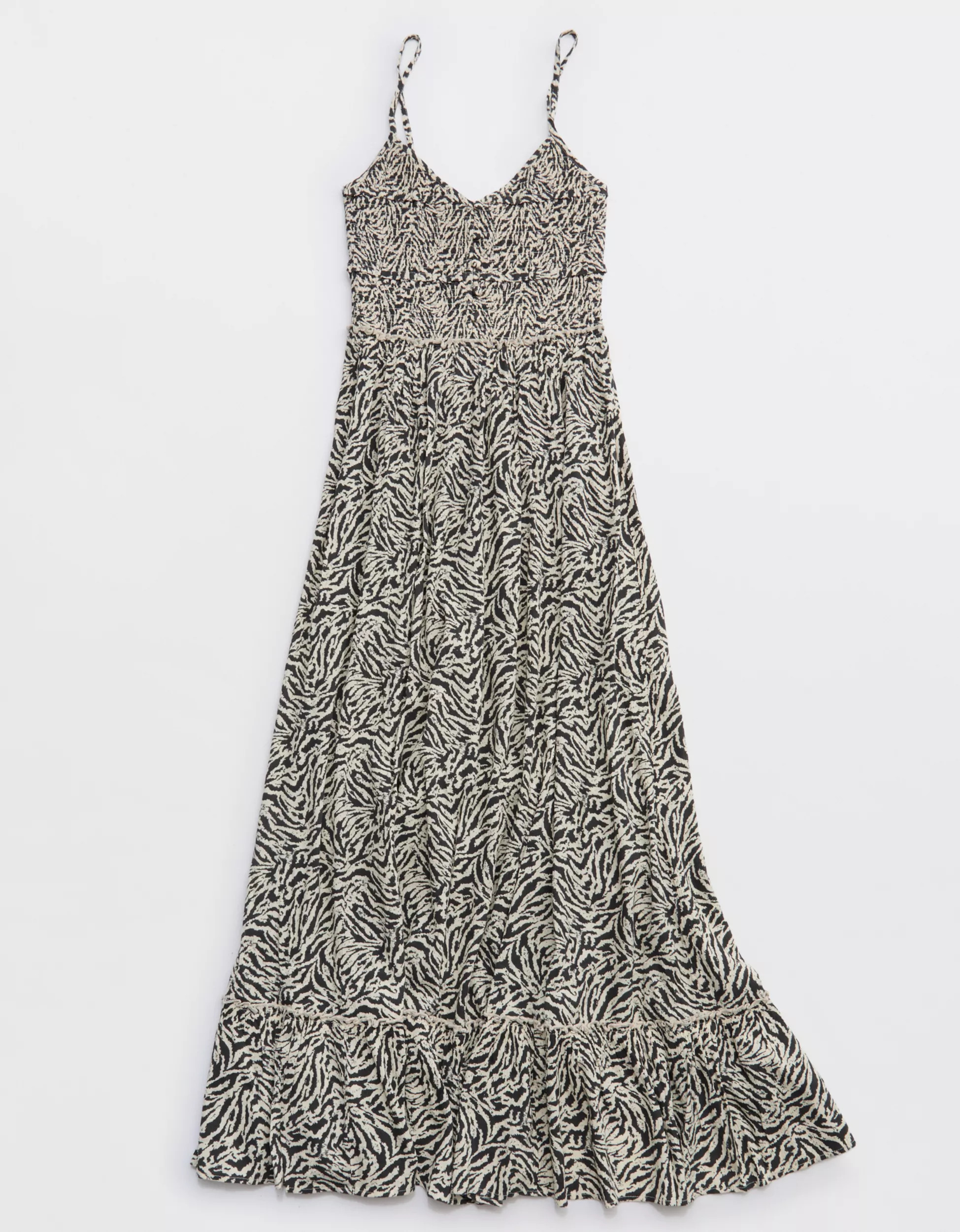 Aerie Button Front Maxi Dress | Aerie