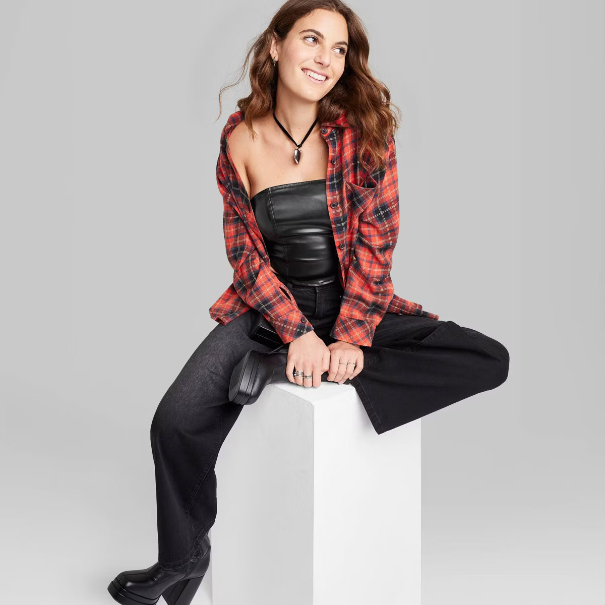 Women's Faux Leather Tube Top - Wild Fable™ | Target