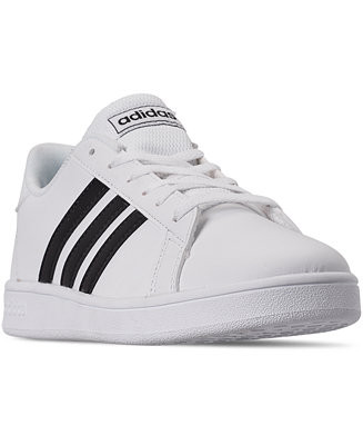 adidas Big Kids' Grand Court Casual Sneakers from Finish Line & Reviews - Finish Line Kids' Shoes... | Macys (US)