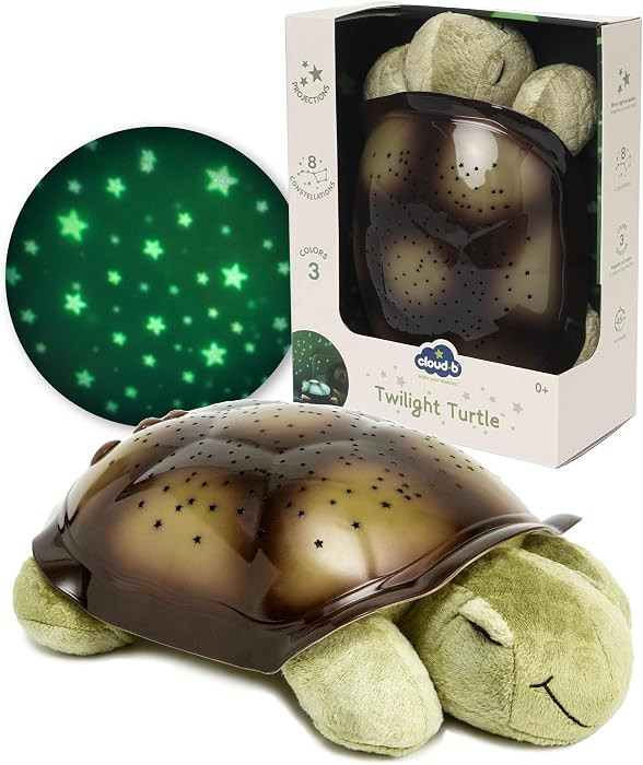 Cloud b Calming Nightlight Star Projector | Gentle Brightness | 3 Colors | 8 Constellations | Auto-Shutoff | Twilight Turtle Green | Amazon (US)