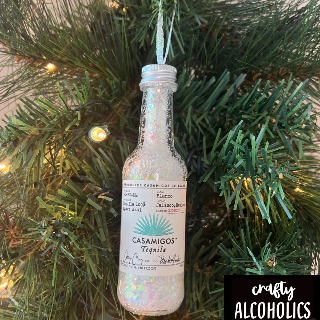 CASAMIGOS Tequila Glitter Ornament - Etsy | Etsy (US)