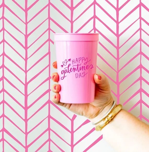 Galetines day decor Galentine's day cups Galetintines | Etsy | Etsy (US)