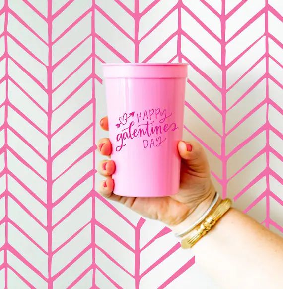 Galetines Day Decor Galentine's Day Cups Galentines | Etsy | Etsy (US)