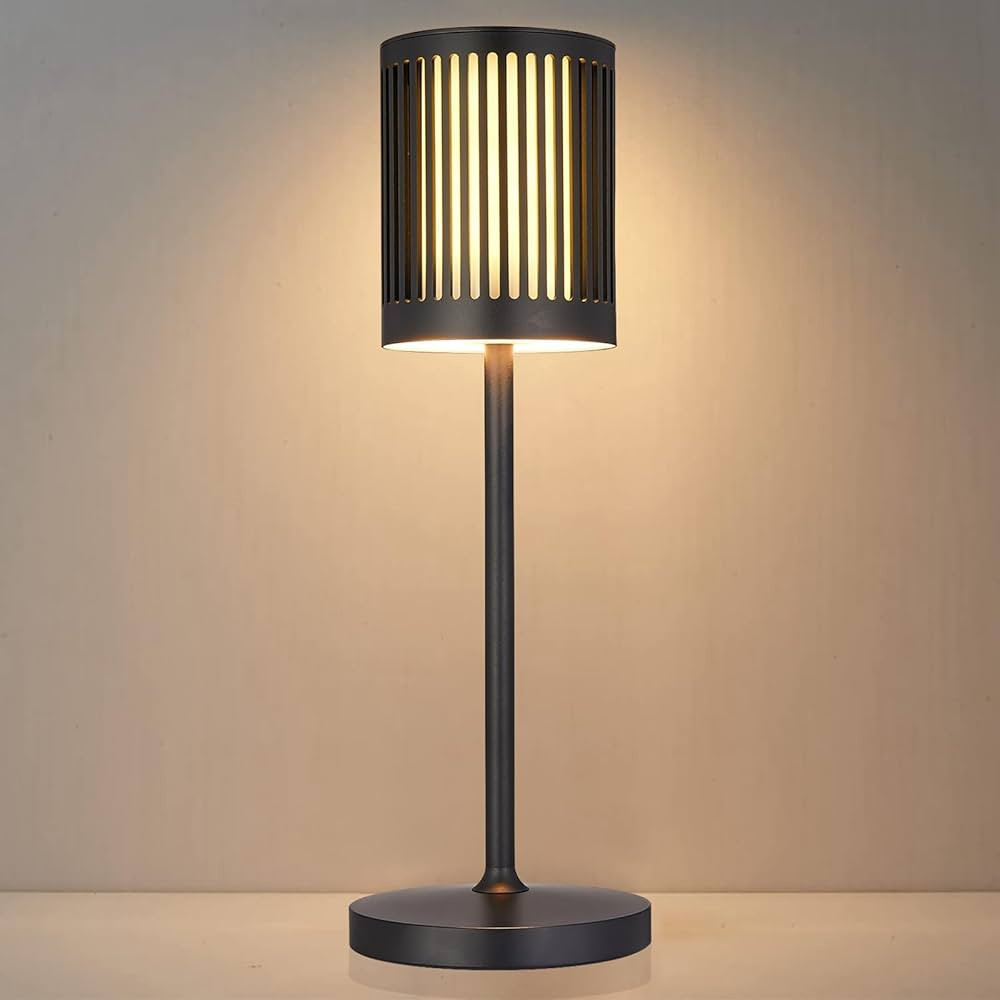 Cordless Table Lamp Rechargeable, 5000mAh Battery, Metal Body, IP54 Waterproof, Warm LED Up to 72... | Amazon (US)