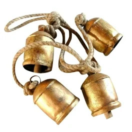 Wiueurtly Winter Garland with Timer Winter Fireplace Garland Set Of Iron Bells 4 Bells For Relaxa... | Walmart (US)