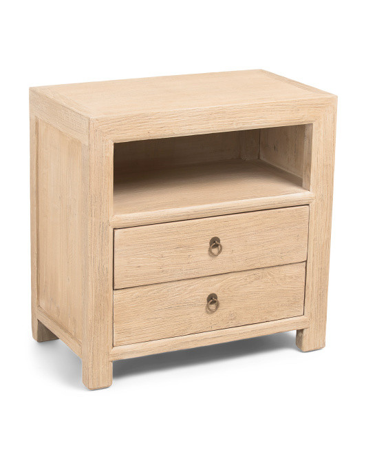 28x16x27 Chelsea Two Drawer Side Table | TJ Maxx