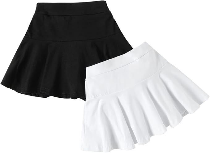 DIERAY Toddler Little Kid Baby Girl Girl Skorts Skirts for Girls Flared Plain Pleated Skater Skir... | Amazon (US)