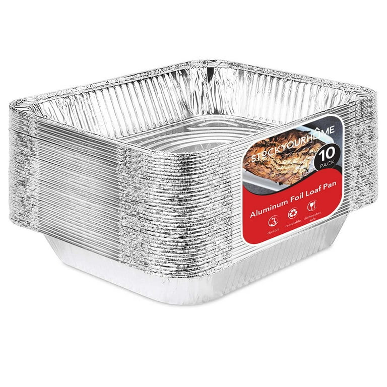 Stock Your Home 9x13 Disposable Aluminum Foil Pans - 10 Pack | Walmart (US)