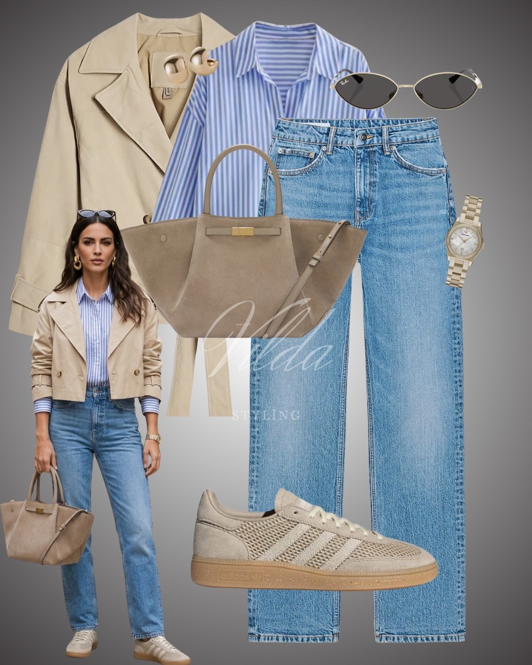 Swapping a full-length trench for this cropped version is a game-changer for proportions. Paired with a classic striped button-down and lived-in denim, it’s a look that’s both timeless and modern.✨ #LTKstyle #SpringOOTD #CasualChic 

#LTKUK #LTKWorkwear #LTKspringtrends