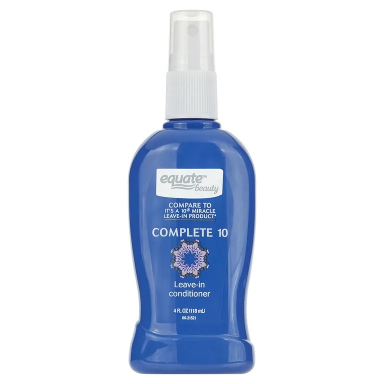 Equate Complete 10 Leave-In Conditioner for Frizzy & Dry Hair Care, 4 fl oz, Compare to It's A 10... | Walmart (US)