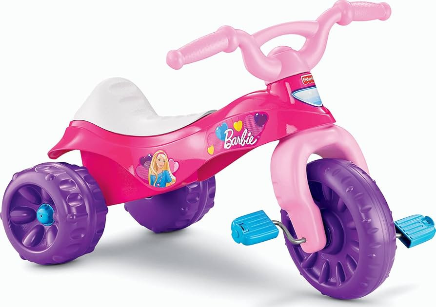 Fisher-Price Barbie Toddler Tricycle Tough Trike Bike with Handlebar Grips and Storage for Presch... | Amazon (CA)