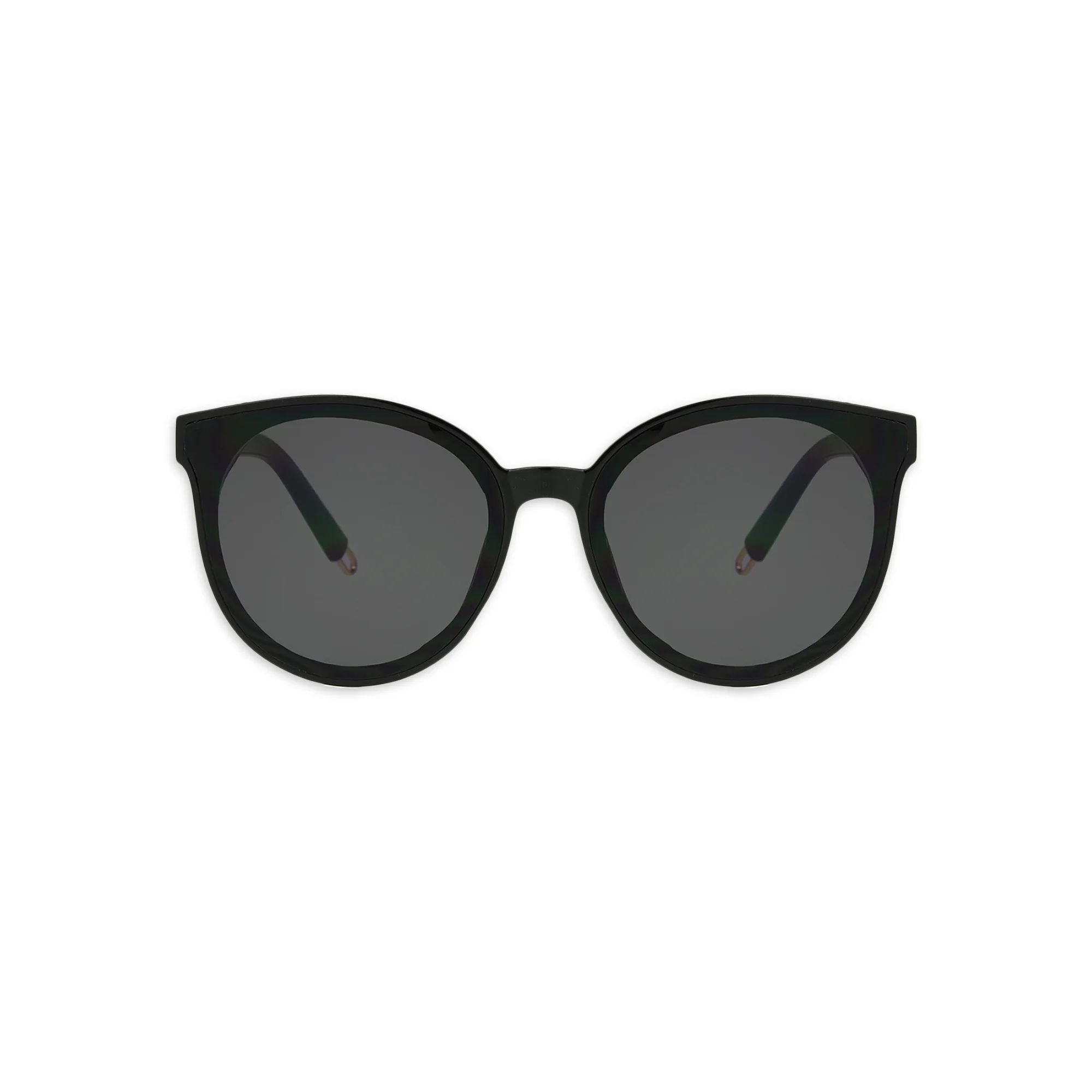 Foster Grant Women's Round Black Adult Sunglasses - Walmart.com | Walmart (US)