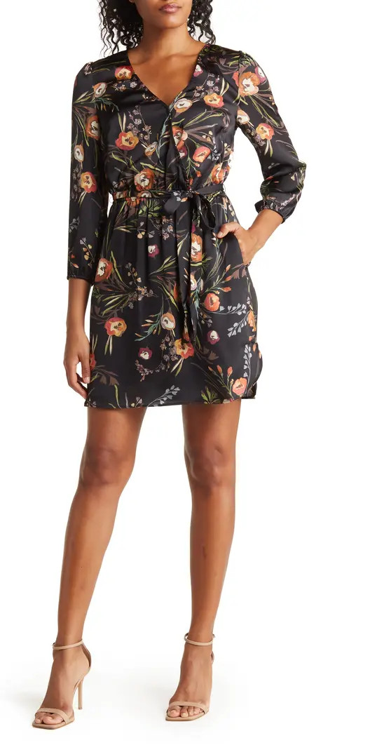DR2 by Daniel Rainn Long Sleeve Wrap Dress | Nordstromrack | Nordstrom Rack