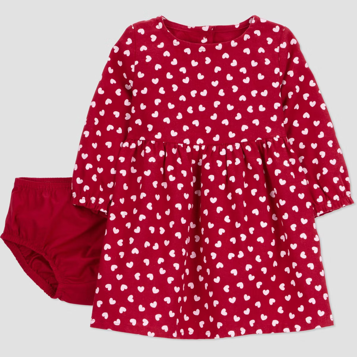 Carter's Just One You® Baby Girls' 2pc Heart Dress and Bloomer Set - Red | Target