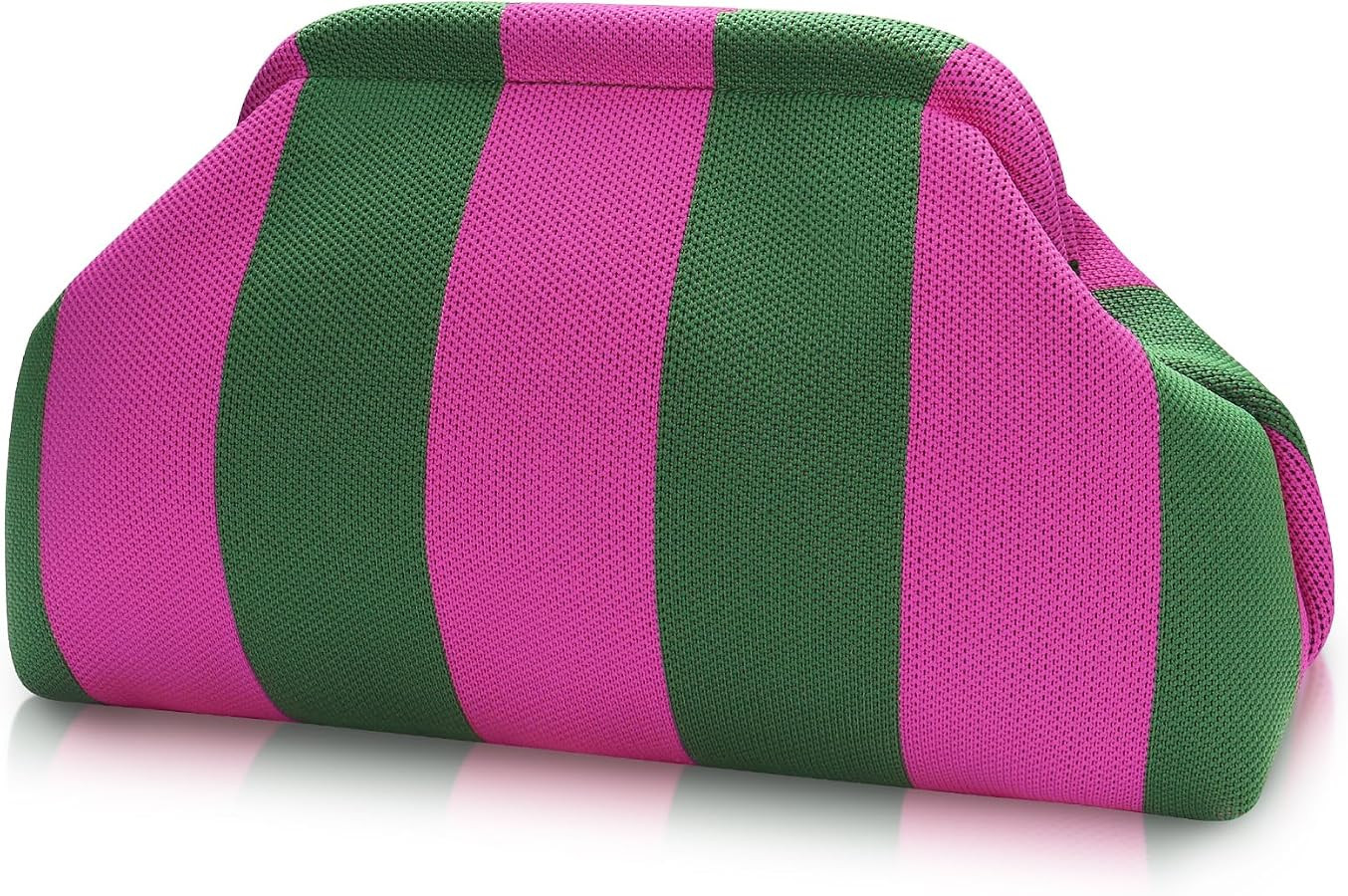 Woven Clutch Purses for Woman,Summer Beach Purse for Vacation, Woven Striped Dumpling Bag,Crochet... | Amazon (US)