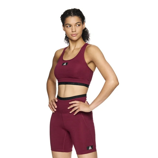 Reebok Women's Medium Impact Flex Sports Bra With Removable Cups, Sizes XS-XXXL | Walmart (US)