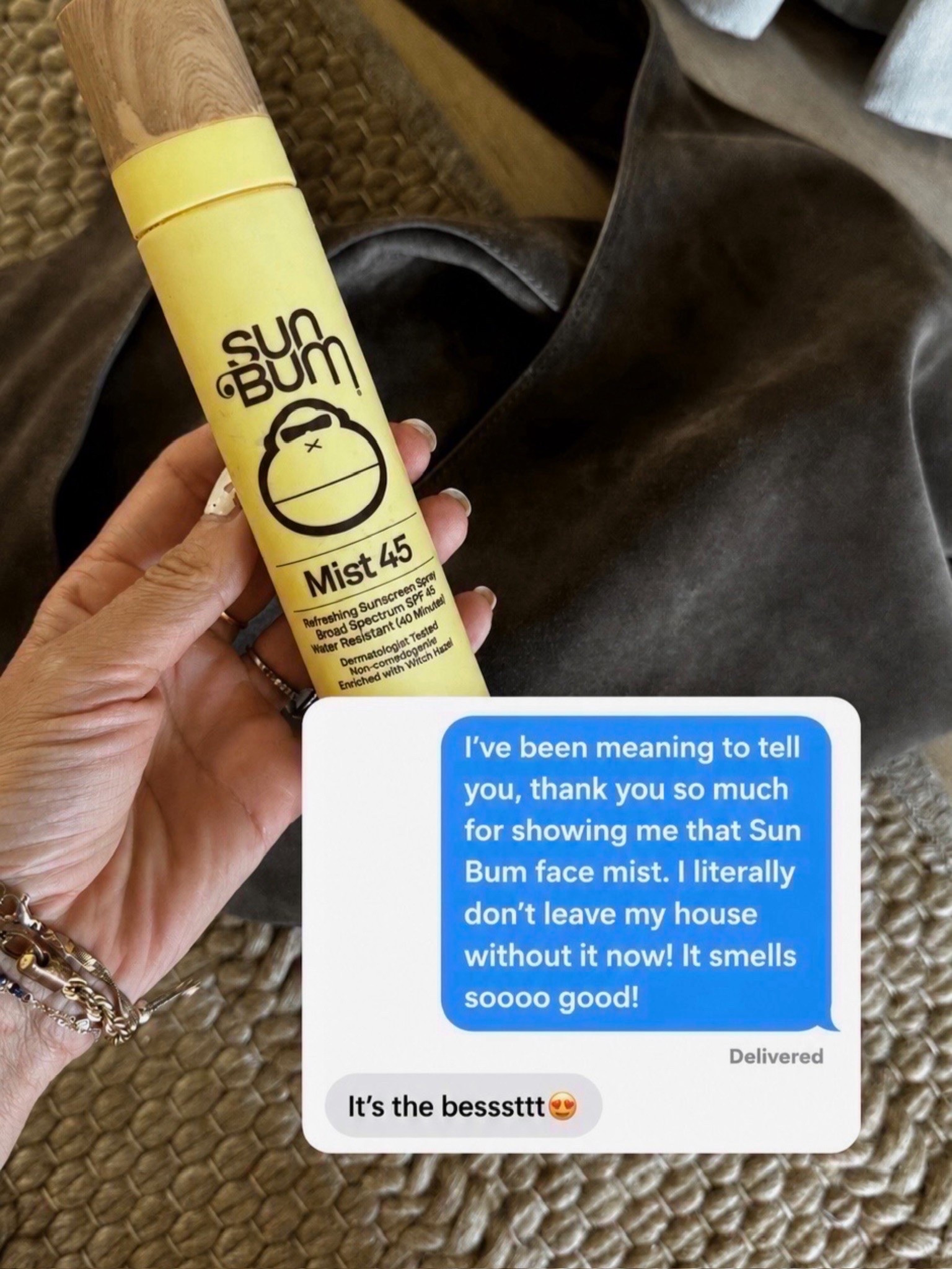 This Sun Bum face mist is the best! I literally don’t leave my house without it. Plus it smells so good!

#LTKBeauty