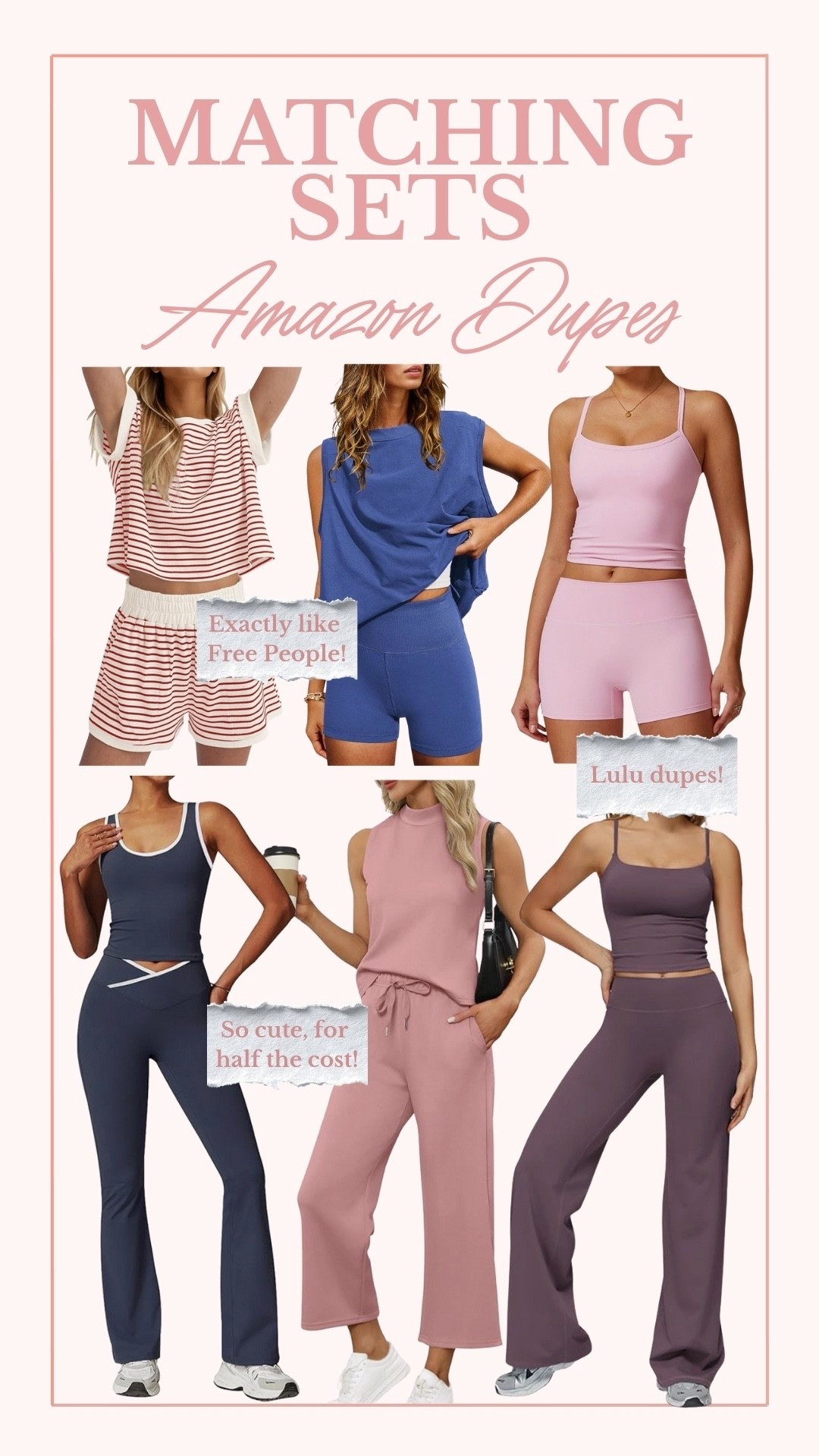 Tap to shop these adorable Amazon set dupes! Same style, half the price! ✨🔗

#LTKdayinmylife #LTKgrwm #LTKootd