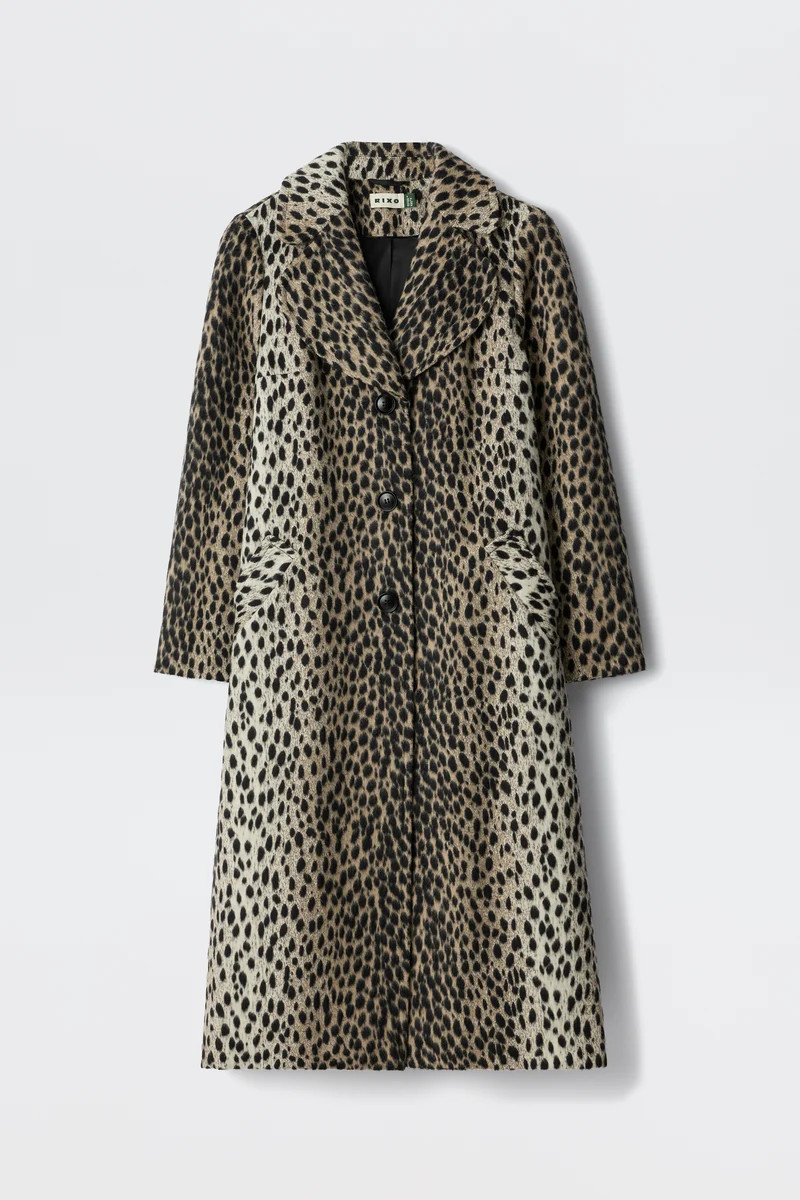 Rosemary - Antelope Spot Jacquard Black | Rixo