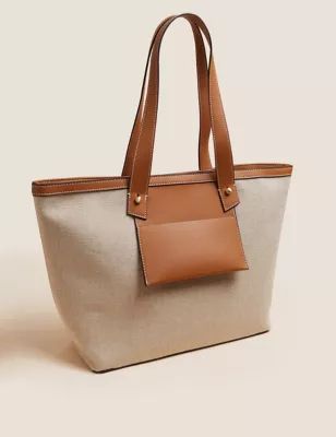 Canvas Tote Bag | M&S Collection | M&S | Marks & Spencer (UK)