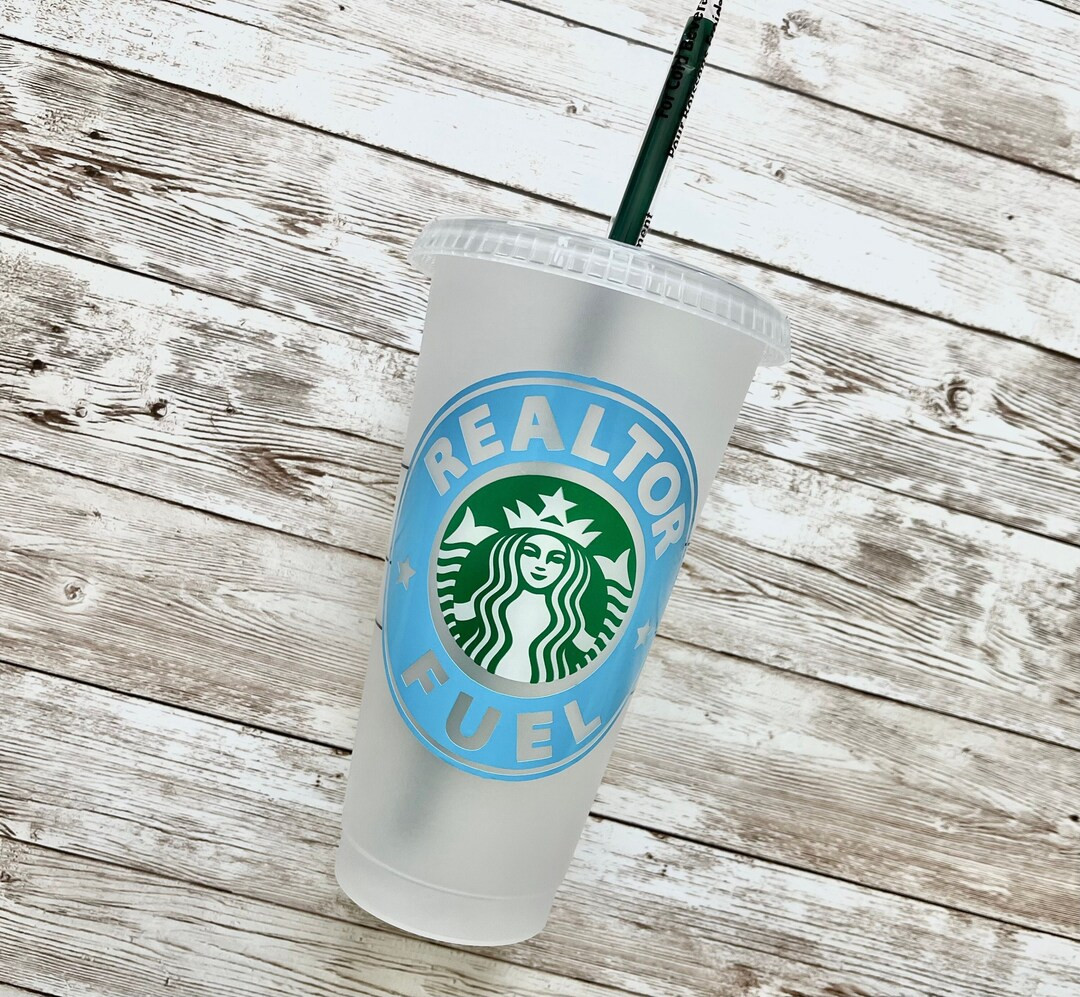 Realtor Fuel | Personalized Starbucks Cold Cup, Reusable Plastic Beverage Tumbler - You Choose Co... | Etsy (US)