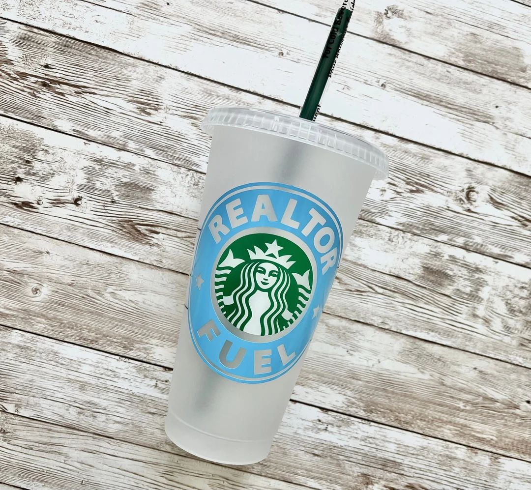 Realtor Fuel  Personalized Starbucks Cold Cup Reusable - Etsy | Etsy (US)