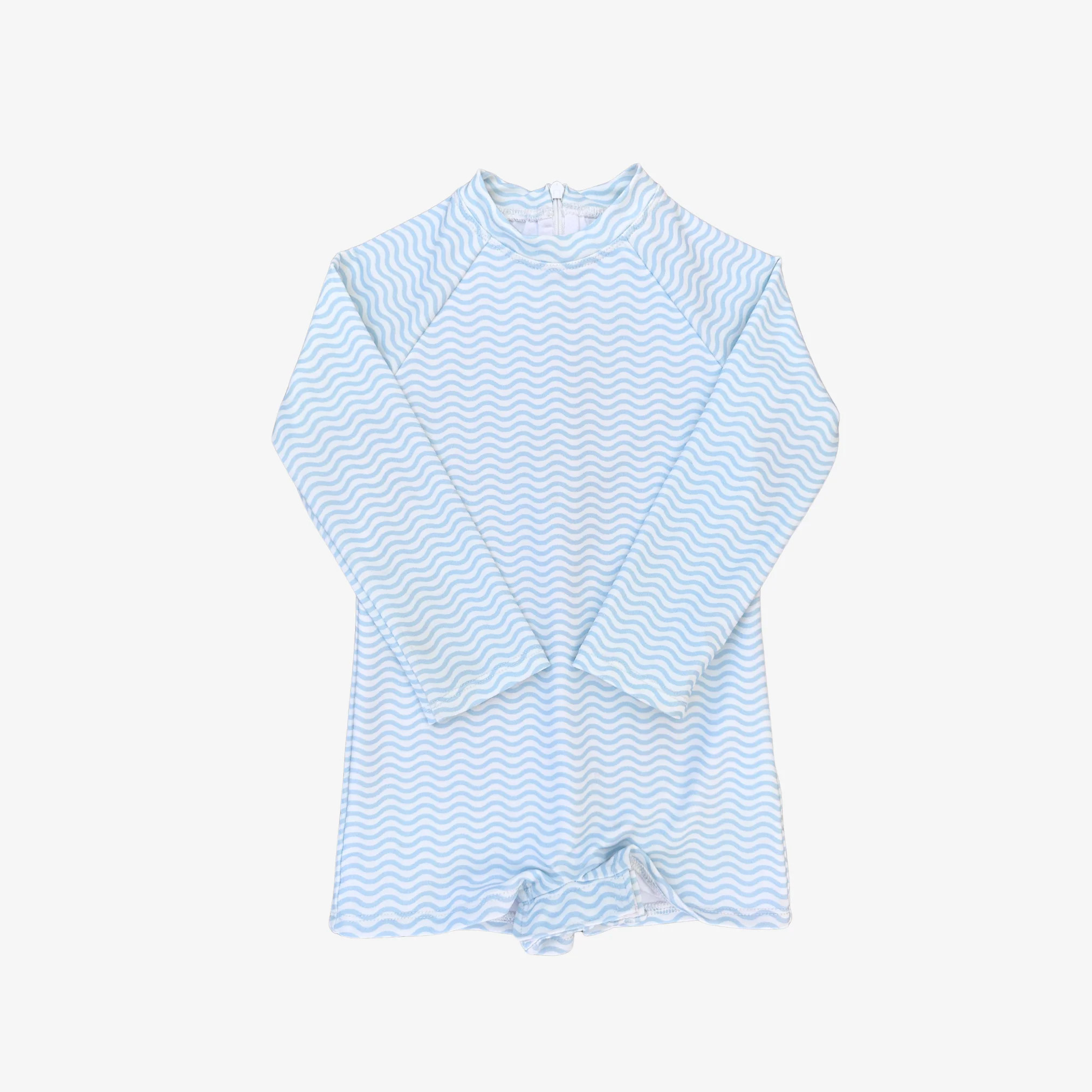 Grayton Rashguard - Blue Waves | Kid's Swimwear | Ollie's Day