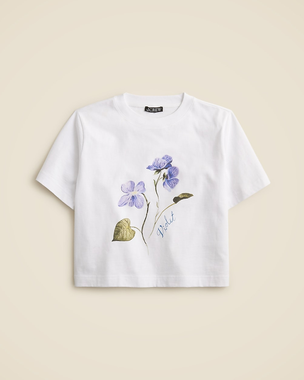 Laura Chautin X J.Crew "Violet" Pride graphic T-shirt | J. Crew US
