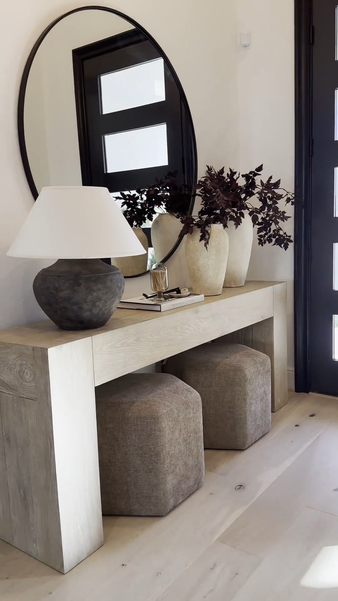 💫

Let’s talk entryway styling ☺️

To achieve balanced scaling in a room, incorporate larger accessories like vases to create visual harmony. Smaller accessories can make a space feel cluttered, as they often require more items to fill empty areas.

In larger spaces, choose larger furniture pieces, such as my 72-inch console table, which surpasses the standard length at around 60 inches. 🤎 For smaller spaces, select furniture with greater depth and height to create the illusion of larger-scale pieces. 🫶🏽

#LTKSaleAlert #LTKHome #LTKStyleTip