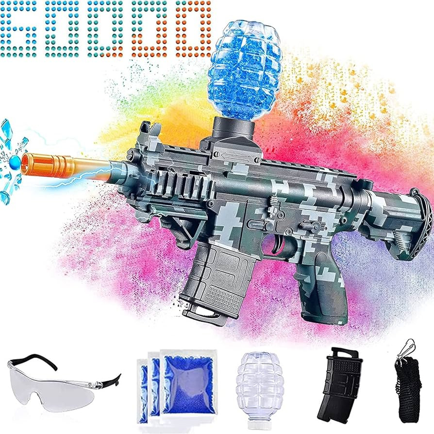 JANNIRESS Electric Gel Ball Blaster Toy,Eco-Friendly Splatter Ball Blaster Automatic, with 60000+... | Amazon (US)