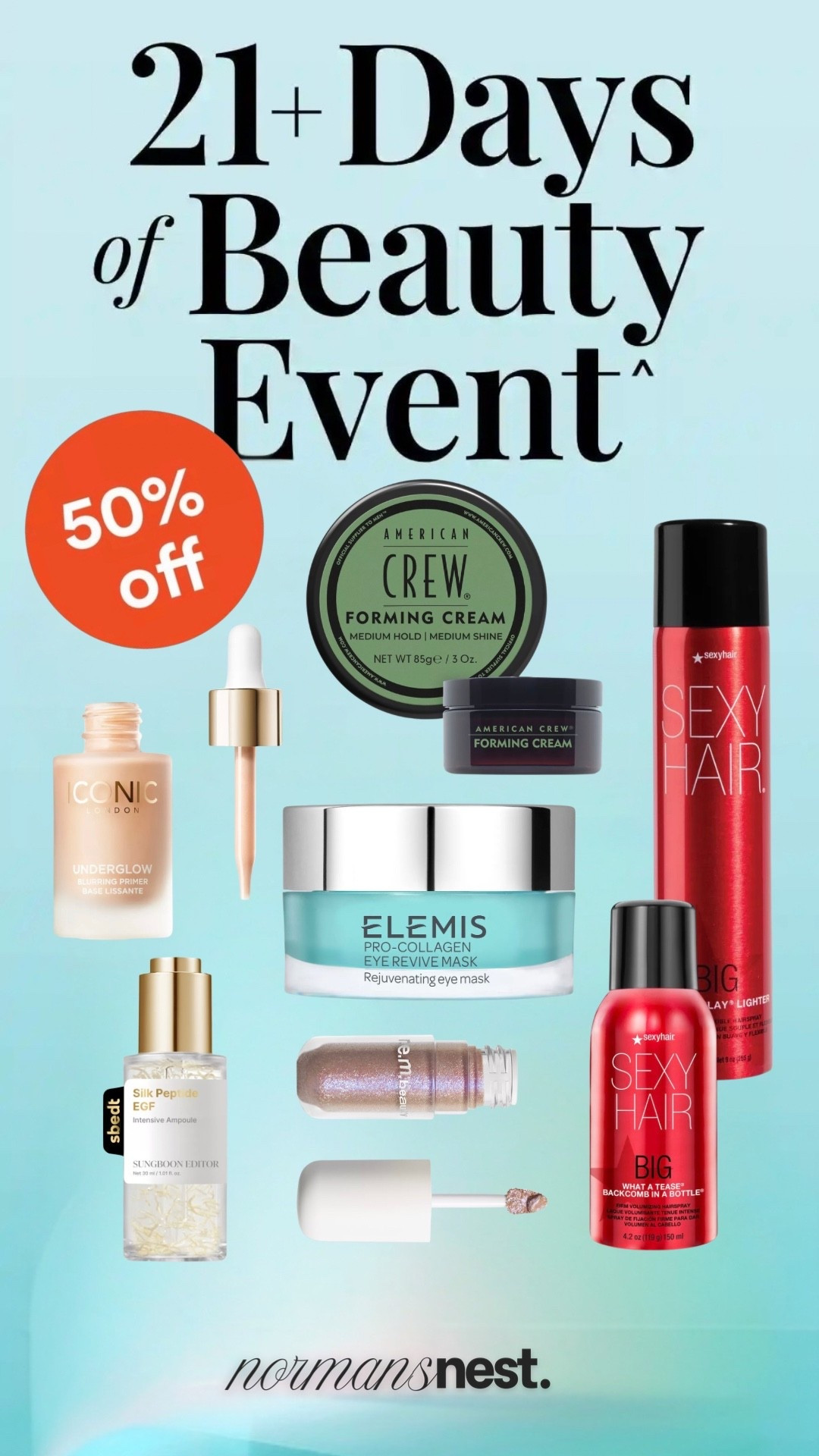 Today’s half off beauty deals at Ulta!

Big sexy hair
Elemis eye cream
Iconic London drops
Men’s hair care

#LTKSaleAlert #LTKBeauty